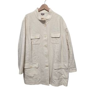 J Jill Elegant Cream Jacket Size 4X